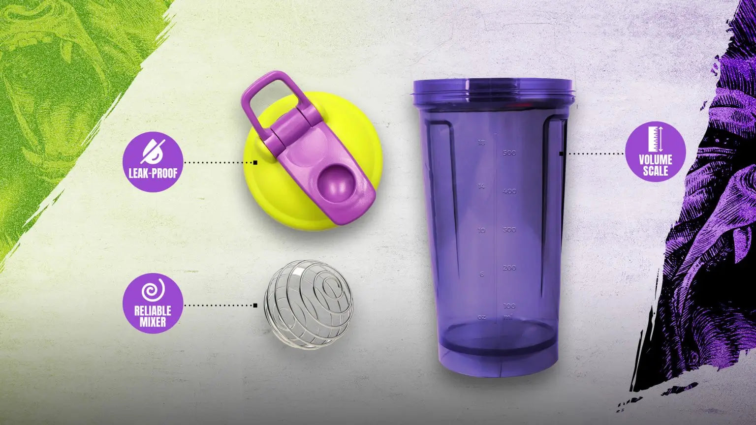 Mass Kong Shaker components – cap and mixing ball
