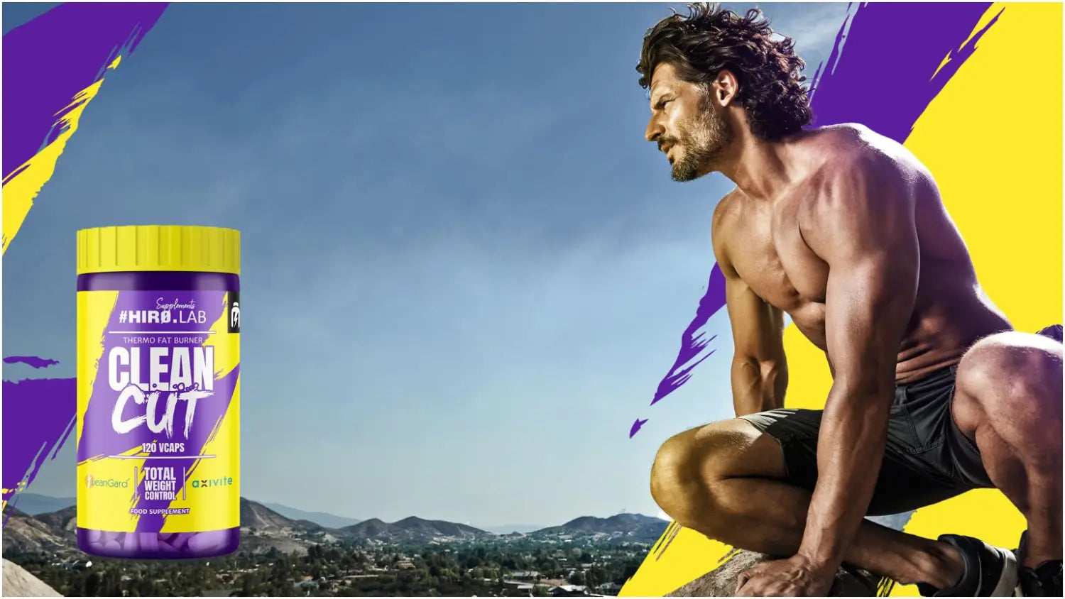 Athlete with Clean Cut 120 vcaps Hiro.Lab – cutting and muscle definition program