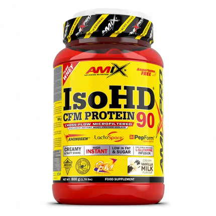 AMIX ISOHD 90 CFM whey isolat 90% protéines saveur Creamy Vanilla Milk pot 800 g