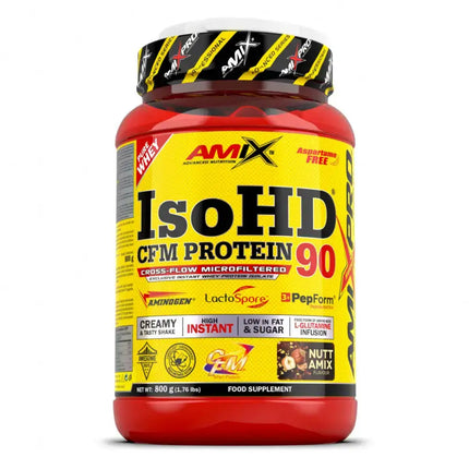 AMIX ISOHD 90 CFM whey isolat 90% protéines saveur Nutt Amix pot 800 g