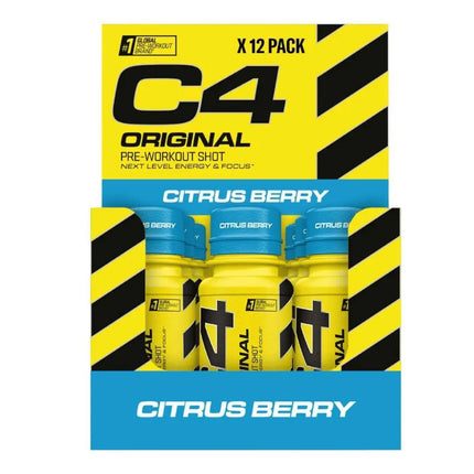 C4 Original Shots 12 × 60 ml - Citrus Berry