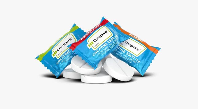 Créatine Creapure® Amix Performance 2500 mg à mâcher – comprimés masticables avec Tri-Flow™, Palatinose™ et Cluster Dextrin® pour force et énergie