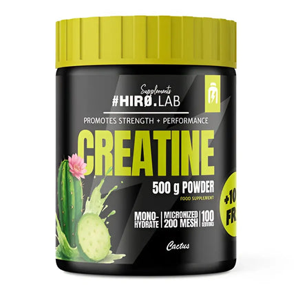 créatine monohydrate hiro lab 500g cactus créatine micronisée 200 mesh