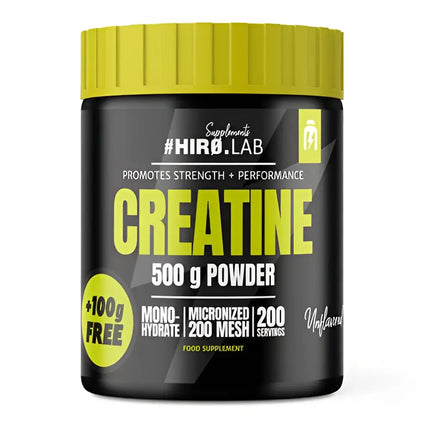 Créatine Hiro Lab 500g sans arôme - version naturelle pour une assimilation optimale