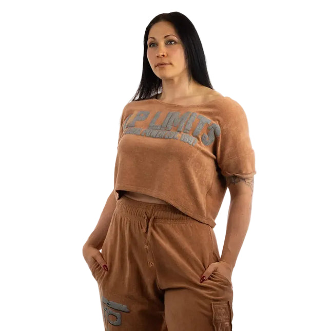 Crop Top LP Girls Stonewashed Towelling Legal Power