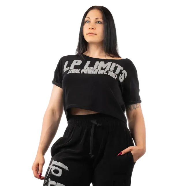 Crop Top LP Girls Stonewashed Towelling Legal Power