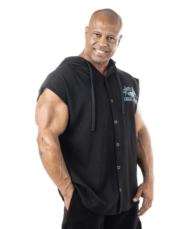 Débardeur Sans Manches Oldschool Spikes Hoodie Boston Legal Power