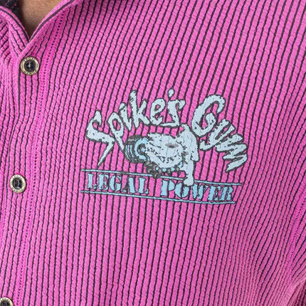 Débardeur Sans Manches Oldschool Spikes Hoodie Magenta Boston Legal Power
