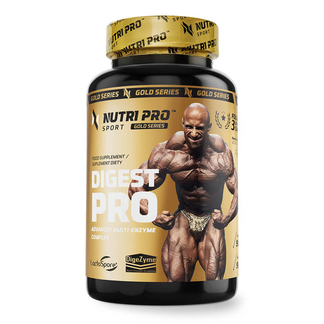 Flacon d’enzymes digestives Digest PRO Nutri Pro Sport, 90 gélules