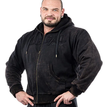 Heavy Zip Hoodie Devils 2.0 Stonewashed Ottomix Fleece Legal Power