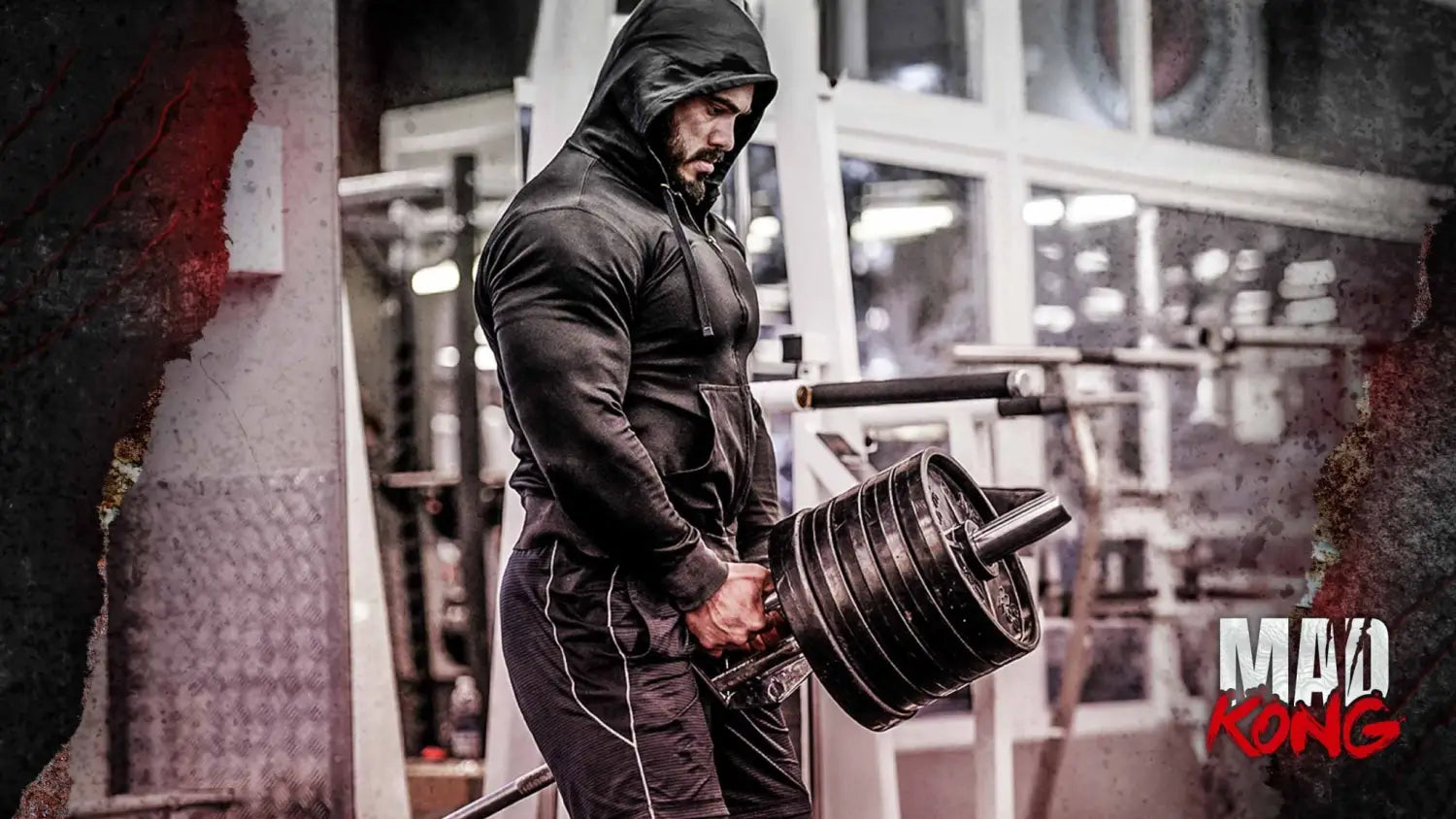 Mad Kong Hiro.Lab – intensives Pre-Workout, Athlet im Fitnessstudio
