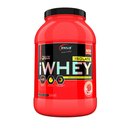 iwhey isolate protein strawberries 900g genius nutrition