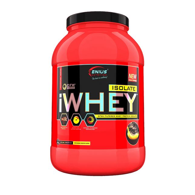 iwhey isolate protein banana 900g genius nutrition