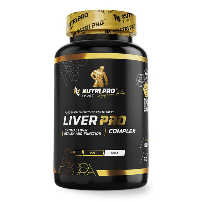 Flacon du complexe foie Liver PRO Nutri Pro Sport, 90 gélules