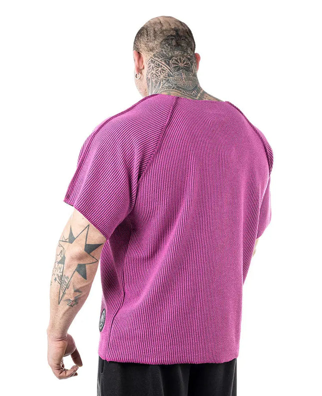 Magenta Raglan Rag Top Oldschool Spikes Boston Legal Power