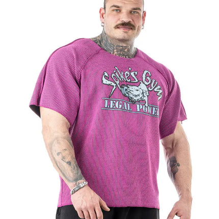 Magenta Raglan Rag Top Oldschool Spikes Boston Legal Power