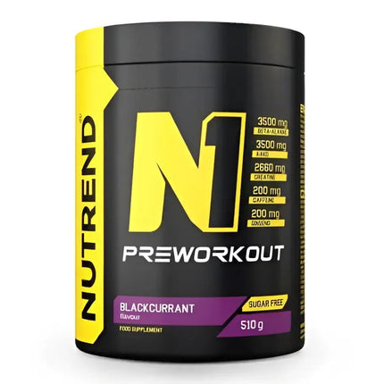 N1 Nutrend Pre-workout 510g - Blackcurrant - BOOSTER