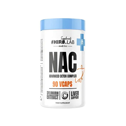 NAC – Complexe Détoxification Avancée 90 Capsules, soutien NAC Hiro, curcumin C3®, stress oxydatif