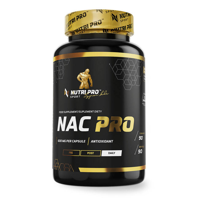 Flacon de NAC 600 mg NAC PRO Nutri Pro Sport, 90 gélules