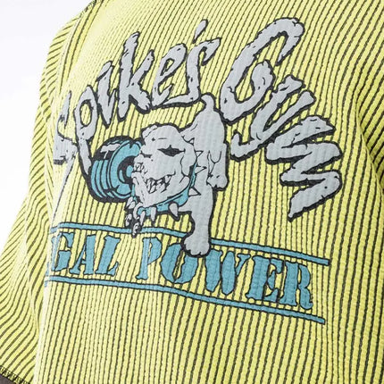 Neon Raglan Rag Top Oldschool Spikes Boston Legal Power