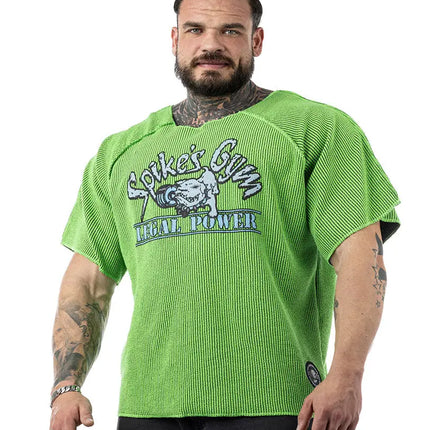 Neon Raglan Rag Top Oldschool Spikes Boston Legal Power