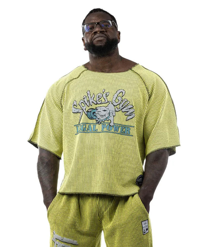 Neon Raglan Rag Top Oldschool Spikes Boston Legal Power
