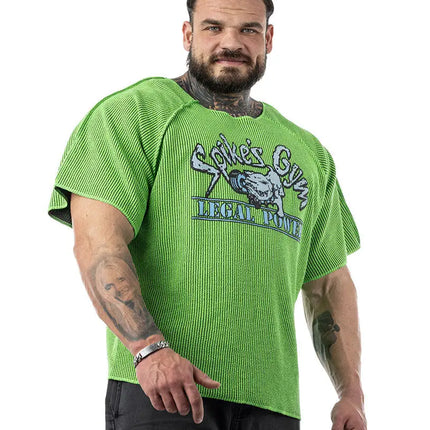 Neon Raglan Rag Top Oldschool Spikes Boston Legal Power