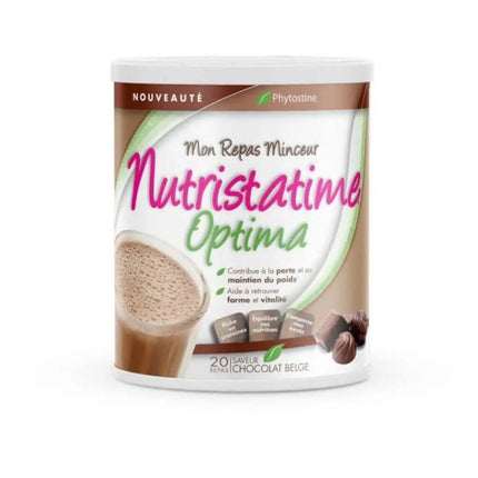 NUTRISTATIME OPTIMA 800g SAVEUR CHOCOLAT BELGE | PHYTOSTINE - FORCE ADDICT PRO