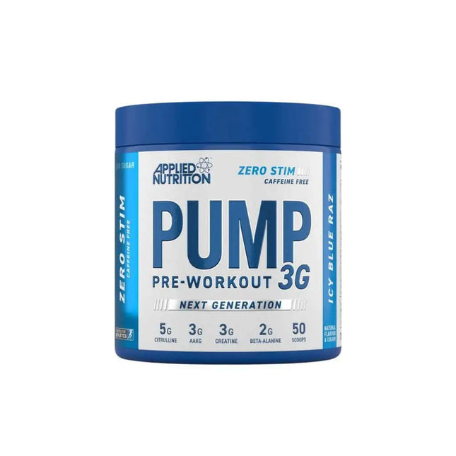 Produits Applied Pump-3G ZERO - ICY BLUE RAZ - 375gr (SANS CAFÉINE)