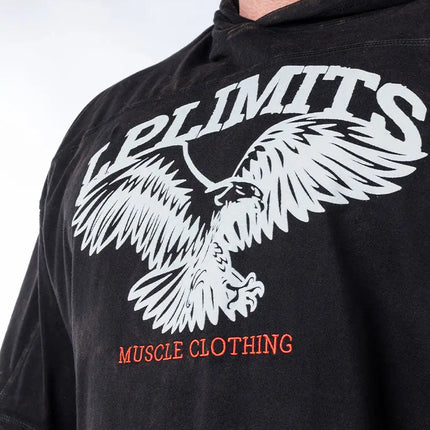Rag Top Eagle Hoodie Stonewashed Pique Jersey Legal Power