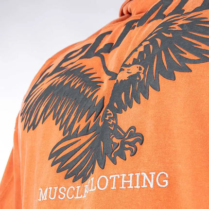 Rag Top Eagle Hoodie Stonewashed Pique Jersey Legal Power