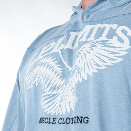 Rag Top Eagle Hoodie Stonewashed Pique Jersey Legal Power