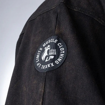 Rag Top Eagle Hoodie Stonewashed Pique Jersey Legal Power