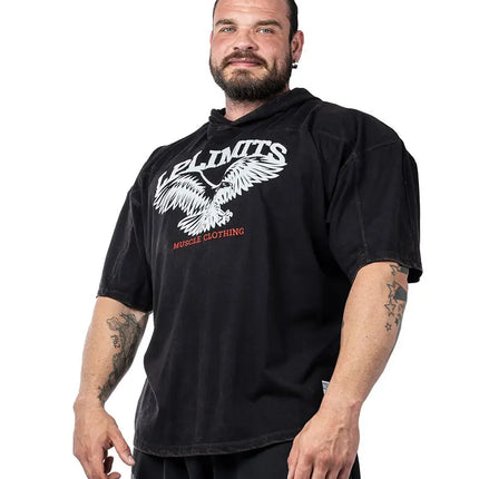 Rag Top Eagle Hoodie Stonewashed Pique Jersey Legal Power