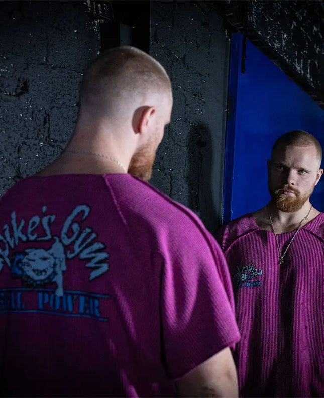 Rag Top Spikes Magenta Stonewashed Boston Legal Power
