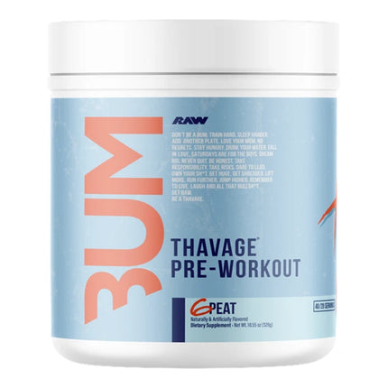 RAW CBUM Thavage pré-workout 6-Peat Red Gummy 526 g
