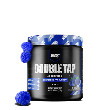 Conteneur noir de Double Tap Redcon1 Double tap brûleur de graisse énergisant