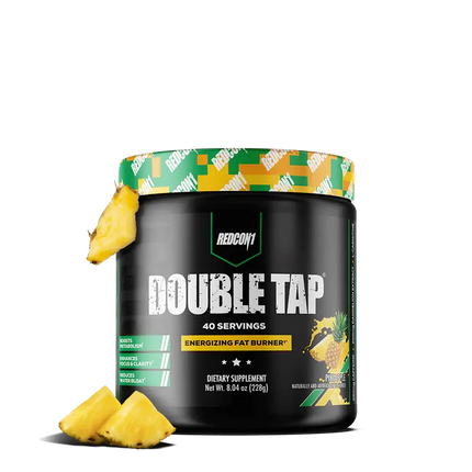 Contenant noir de fat burner énergisant Redcon1 Double Tap 232 g