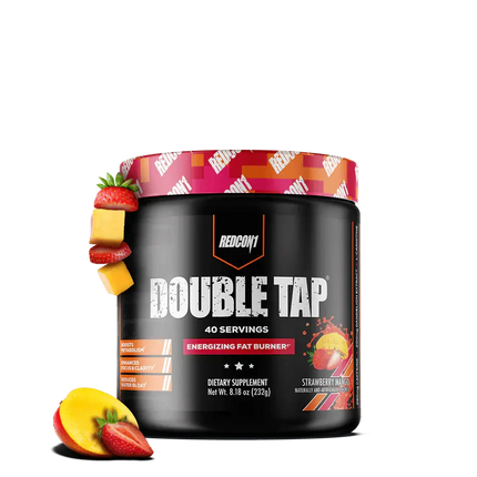 Pot noir de fat burner saveur fraise mangue Redcon1 Double Tap 232 g