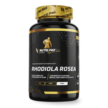 Flacon de Rhodiola Rosea 500 mg Nutri Pro Sport, 60 gélules