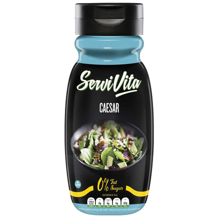 Sauce Zéro César Servivita 320 ml – sauce light sans sucre ni graisses pour salades et plats minceur