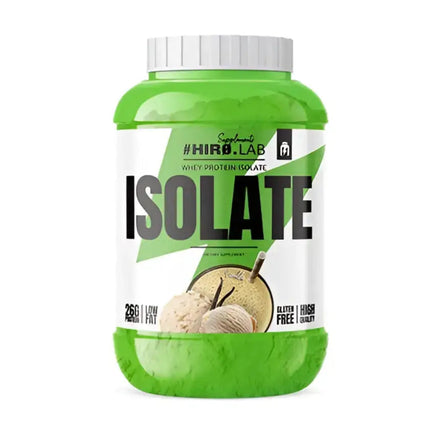 Whey Isolate 1800g HIRO.LAB saveur vanille – protéine isolate faible en sucres